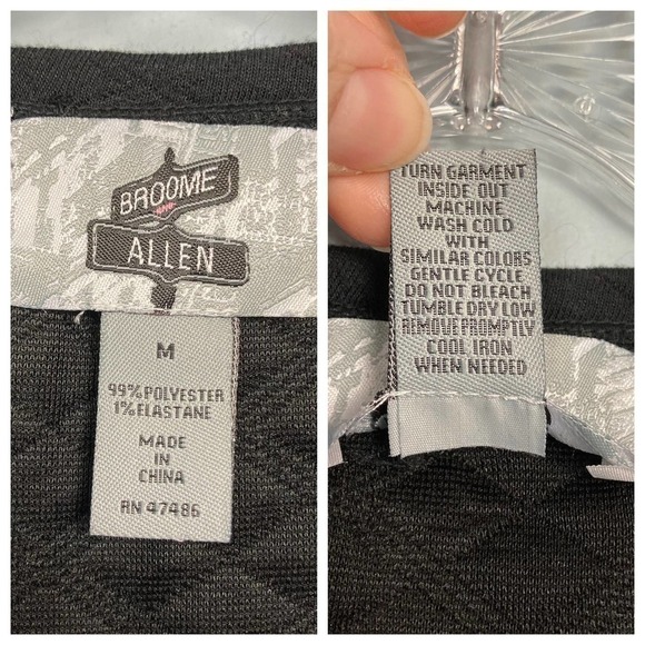 BROOME Allen Black Quilted Simple Love Life Quote Sweatshirt Juniors' Size M - Picture 7 of 12